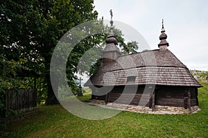 Wooden church of St Michael the Archangel in a village Inovce, Slovakia