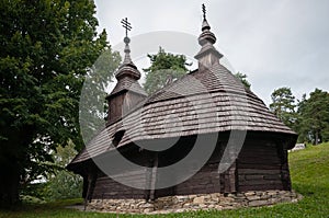 Wooden church of St Michael the Archangel in a village Inovce, Slovakia