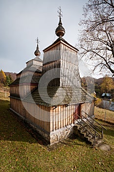 Dřevěný kostel svatého Michaela Archanděla v obci Príkra, Slovensko