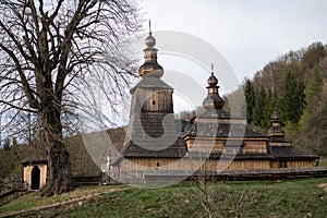 Wooden Church of St Nicolas of the Eastern Rite situated in a village Bodruzal, Slovakia. UNESCO Word Heritage site