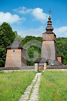 Wooden church of St Paraskieva in a village Potoky, Slovakia