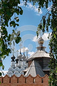 wooden church of St. Sergius of Radonezh built in 1715 at the Holy Trinity Convent in Murom