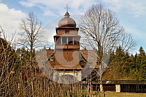 Wooden church in Svaty Kriz, Slovakia