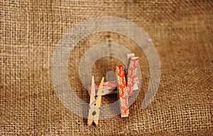 Wooden Clips for pinning photos and more