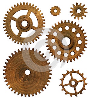 Wooden clock mechanism