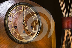 Wooden Clockface 5`oclock
