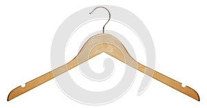 Wooden clothes hanger photo