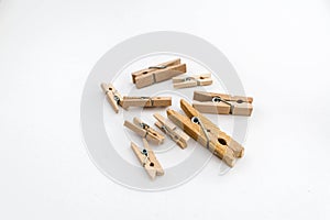 Wooden clothespins