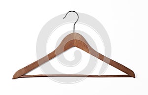 Wooden coat hanger