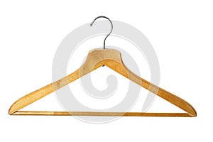 Wooden coat hanger