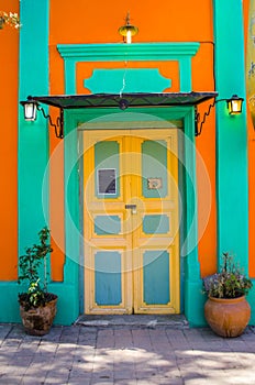Wooden colored door