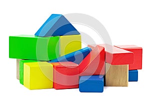 Wooden colorful bricks