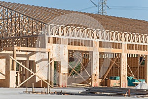 Wooden commercial building construction