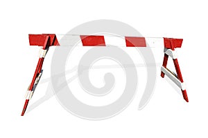 Wooden construction barrier