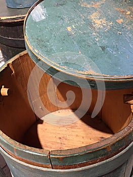Wooden container barrel