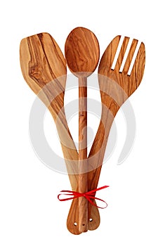 Wooden cooking utensils photo