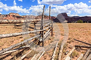 Wooden Corral in New Mexico