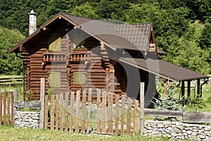 Wooden cottage from Romania