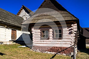 Wooden cottage in Vlkolinec, Slovakia