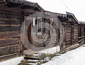 Wooden cottages in Zuberec, Slovakia