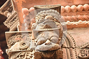 Wooden craft in the temples