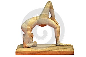 Wooden crafted yoga toys photo