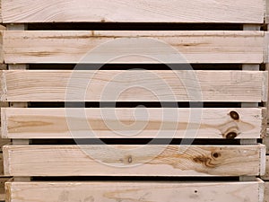 Wooden crate show texture background .