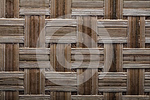 Wooden crisscross wicker matting horizontal version