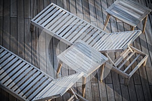 Cruise Ship Deckchairs Closeup