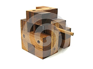 Wooden Cube Puzzle 4 photo