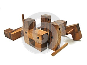 Wooden Cube Puzzle 6