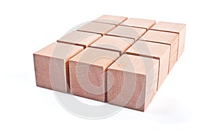 Wooden cubes