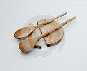 Wooden cutboard and kitchen tools