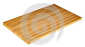 Wooden cutting board isolated - studio shot