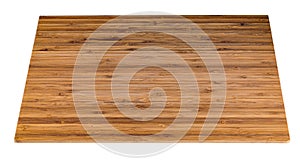 Wooden cutting board isolated - studio shot