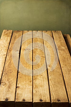 Wooden deck tabletop photo