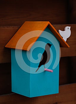 Wooden decoration, craft idea â€“ bird house