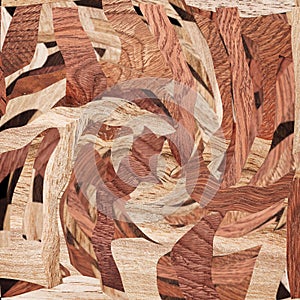 Wooden decorative pattern