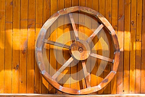 Wooden decorative wheel