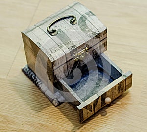 Wooden Decoupage box