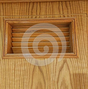 Wooden decrotive ventilation outlet