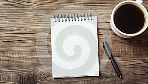 Wooden Desk Set With Notepad