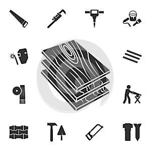 Wooden Dict icon. Detailed set of construction materials icons. Premium quality graphic design. One of the collection icons for we