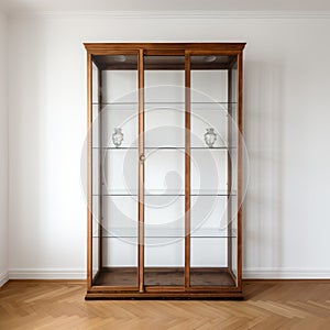 Wooden Display Cabinet In Petrina Hicks Style - Expert Draftsmanship