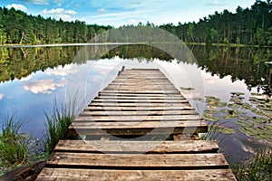 Wooden dock photo