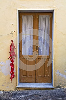 Wooden door. Genzano di Lucania. Italy.