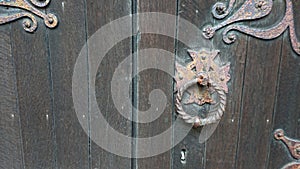 Wooden Door Handle Acient Design