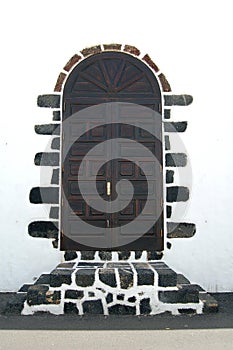 Wooden door from house on Lanzarote
