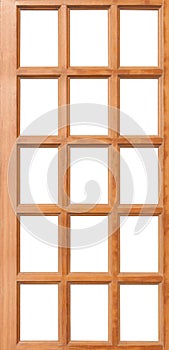 Wooden door isolated