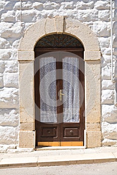 Wooden door. Minervino Murge. Puglia. Italy.